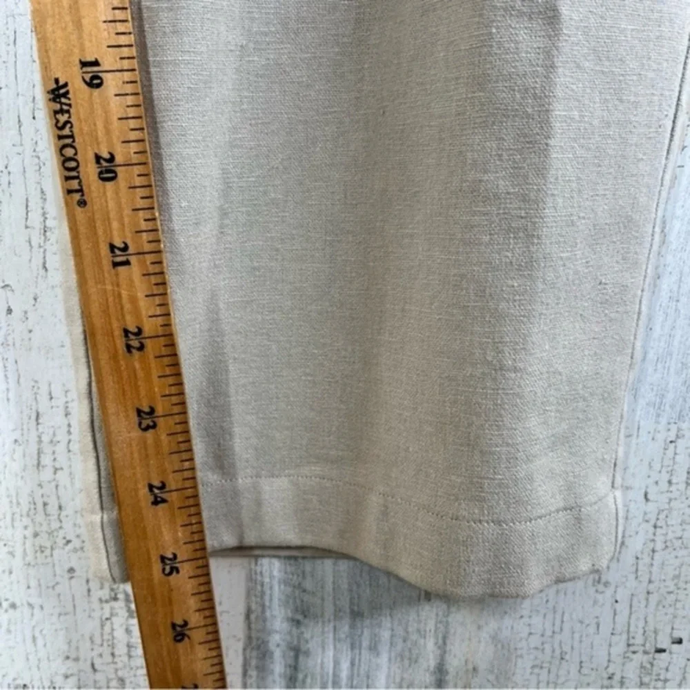 Marc‎ Anthony Luxury Linen Blend Pants Straight Leg Mens Waist 33x30 Nerutral